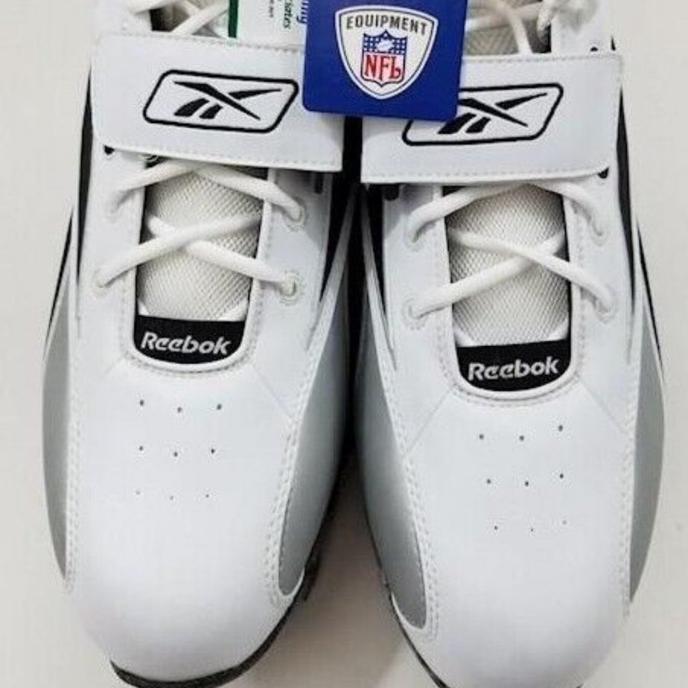 Reebok Equipment NFL Cleats Men's Size 17 Football  White and Black #327